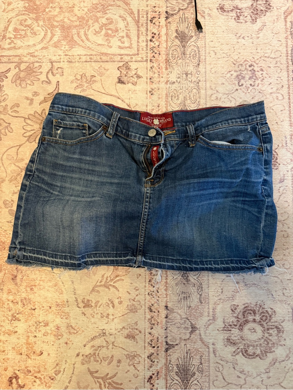 Lucky Brand Dark Blue Denim Mini Skirt